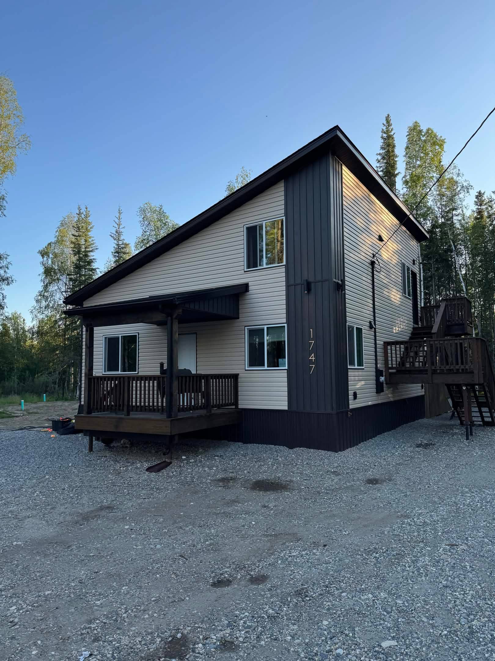 Residential new build under construction, Alaska